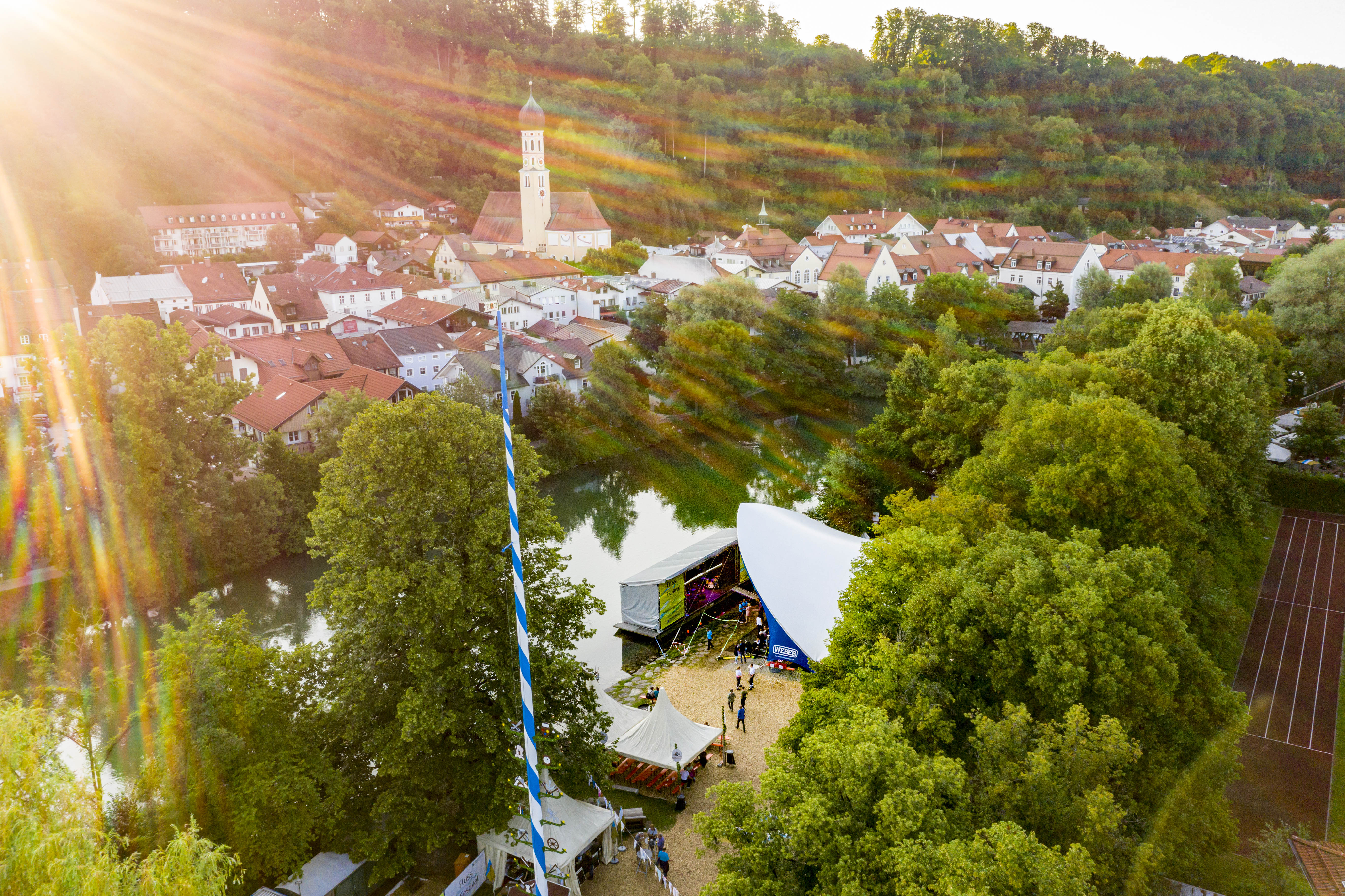 Die alte Floßlände in Wolfratshausen